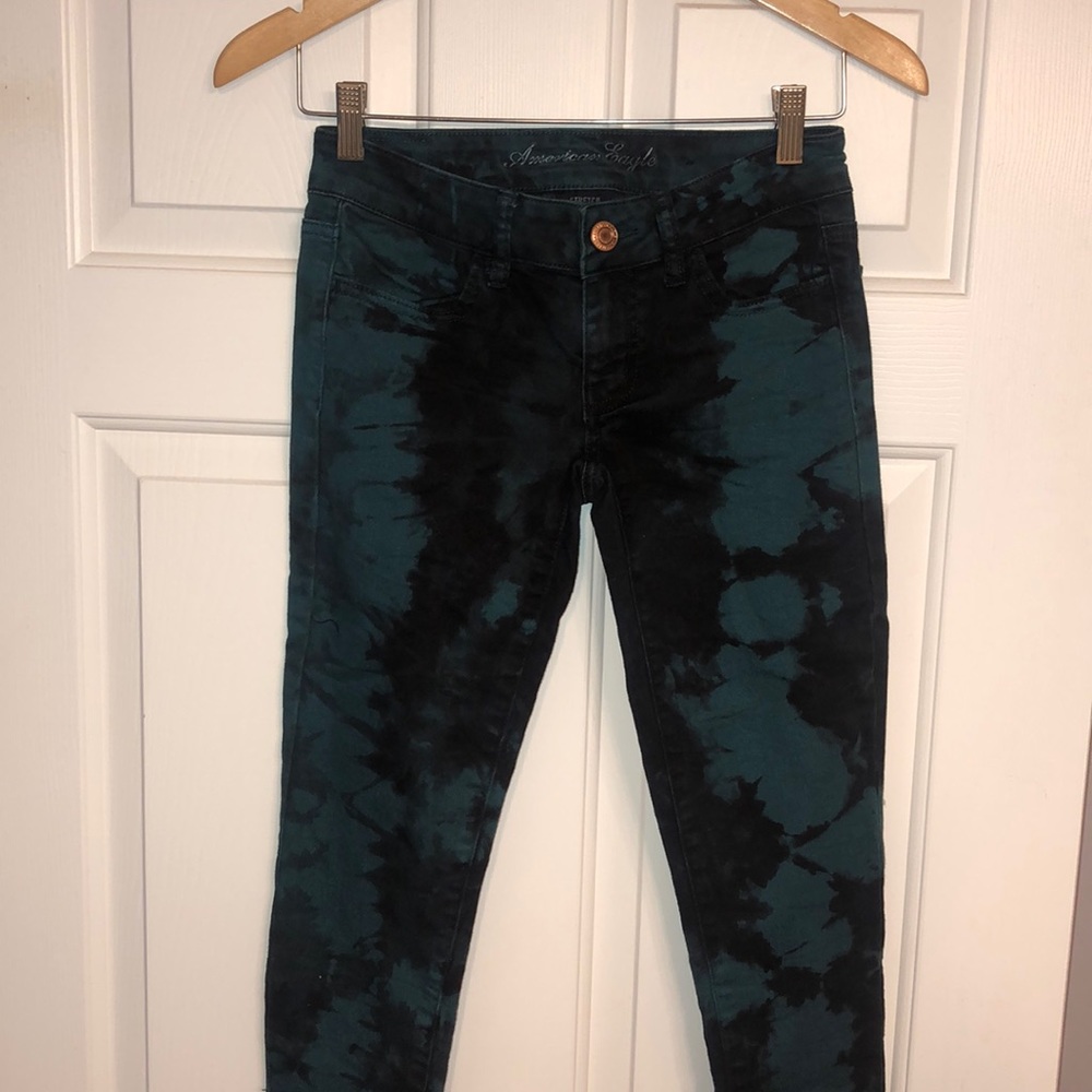 *NWOT* American Eagle Outfitters Tie Dye Jeggings, Size 0 Regular